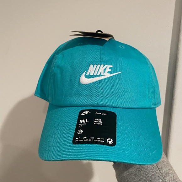 Nike Accessories - Nike Adult Unisex Club Unstructured Futura Teal Wash Cap Sz M/L NWT